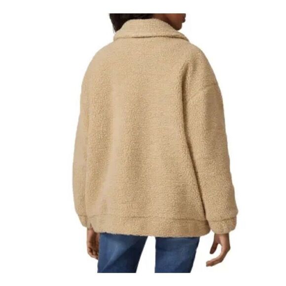 SHOW ME YOUR MUMU Womens Cordella Faux Shearling Jacket Sz S Pockets Teddy - Picture 3 of 11